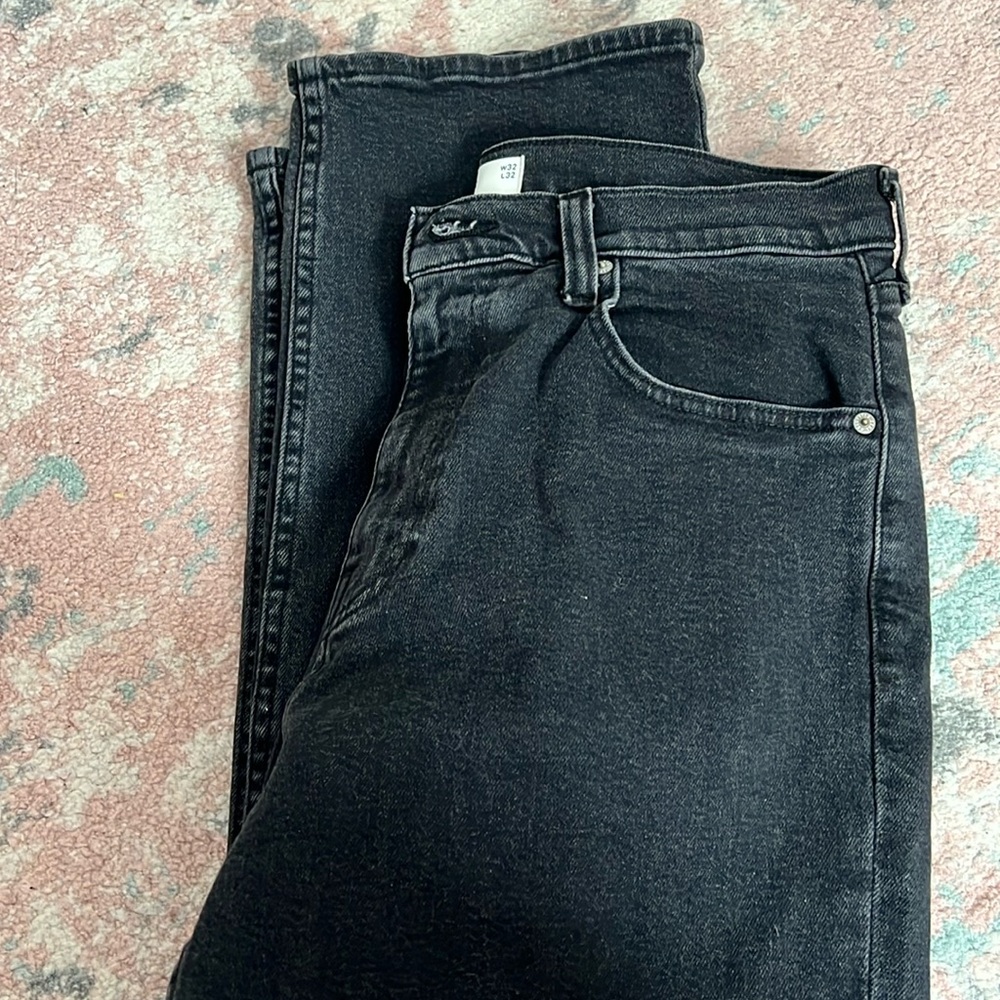 Hollister men’s baggy jeans, black, size 32X32